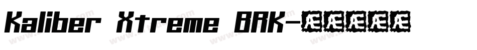 Kaliber Xtreme BRK字体转换